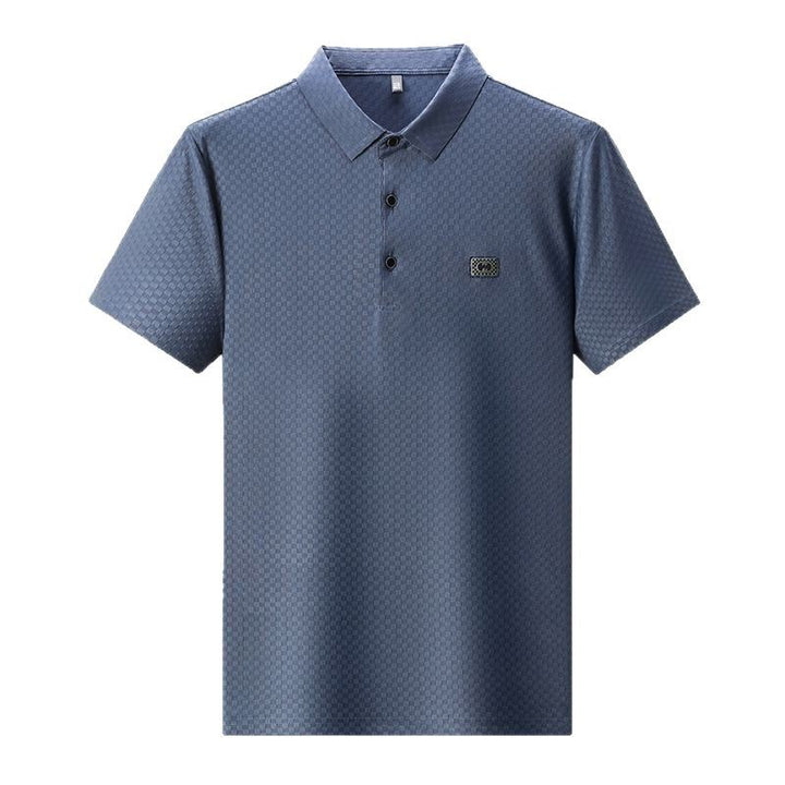 Herren elegantes Poloshirt mit strukturierter Oberfläche und praktischen Details Echoarchiv