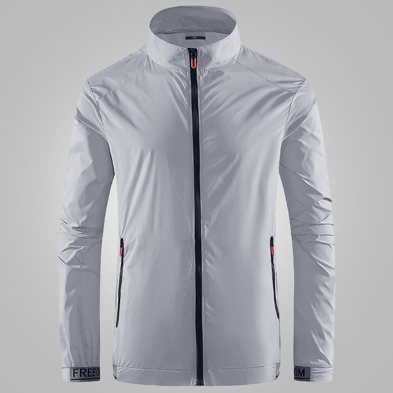 Herren Leichte Performance‑Windjacke mit hochschließendem Stehkragen Echoarchiv