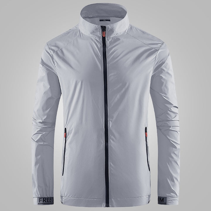 Herren Leichte Performance‑Windjacke mit hochschließendem Stehkragen Echoarchiv