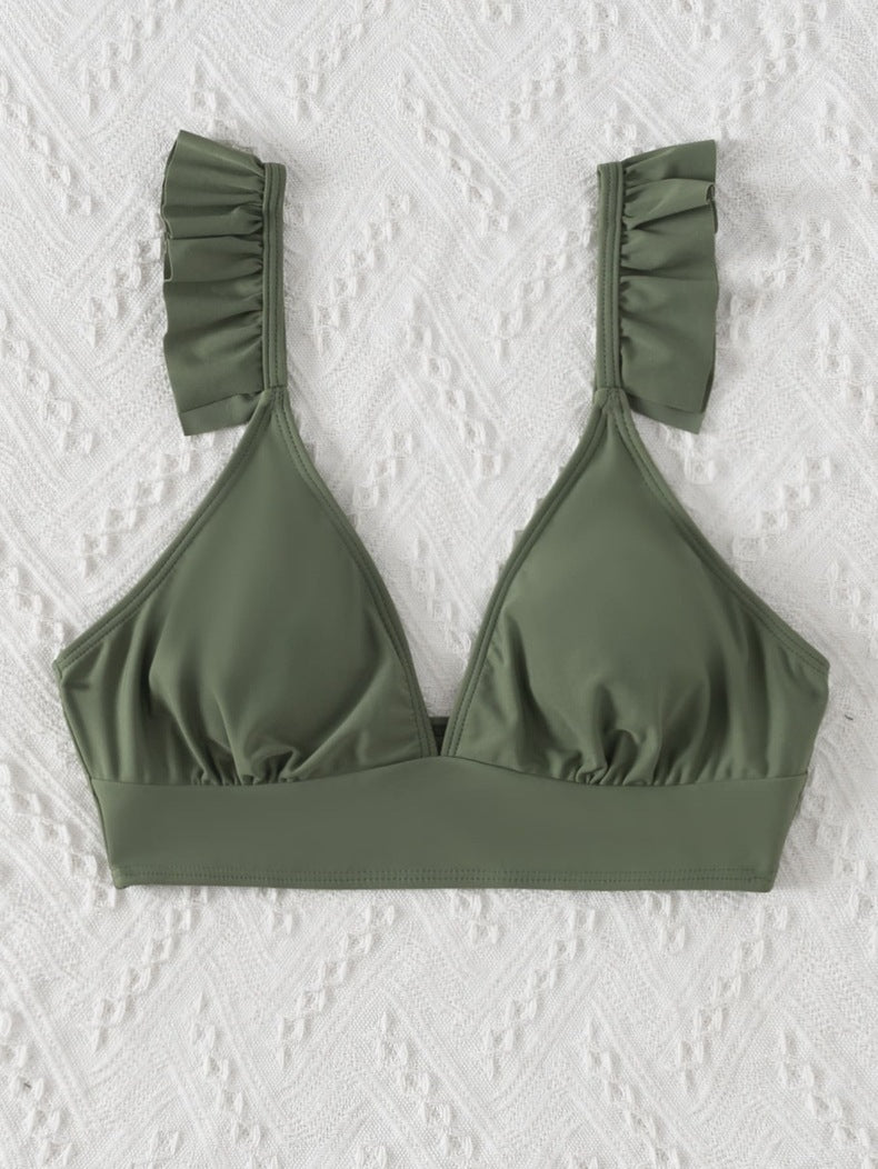 Damen Triangel-Bikinioberteil mit Rüschendetails Echo Archiv
