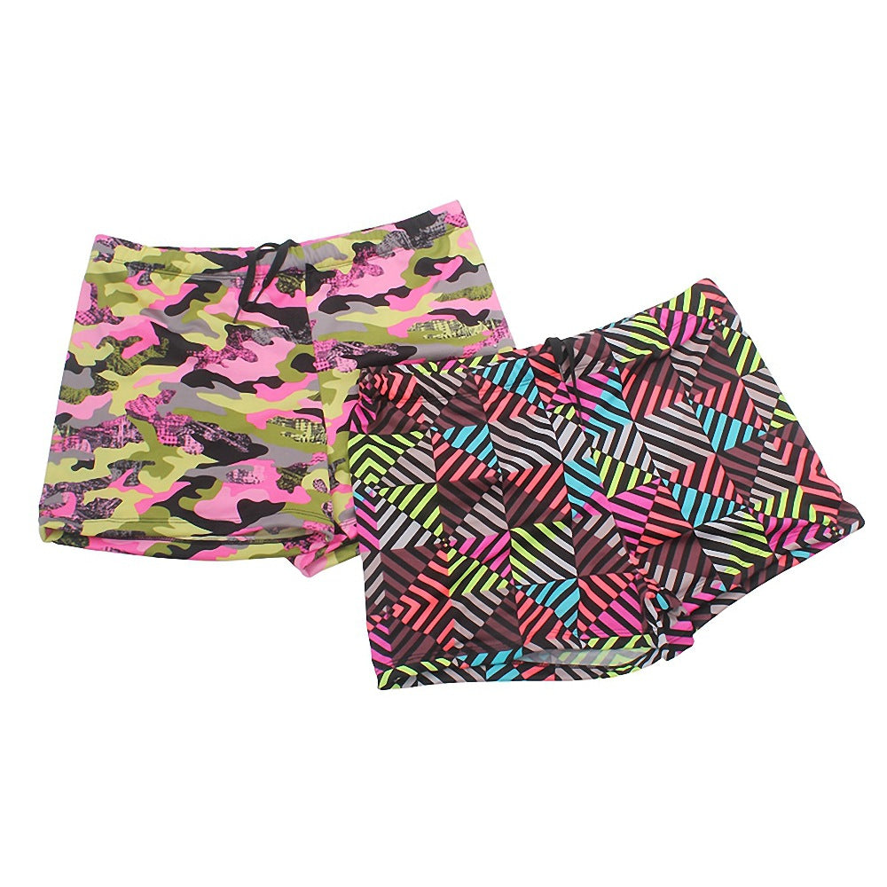 Herren Badeshorts mit buntem geometrischen Muster Echo Archiv