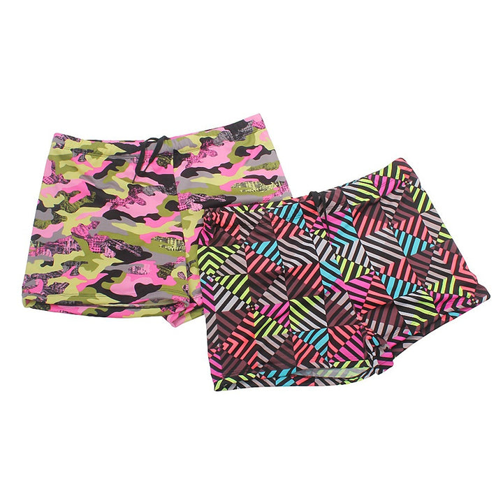 Herren Badeshorts mit buntem geometrischen Muster Echo Archiv
