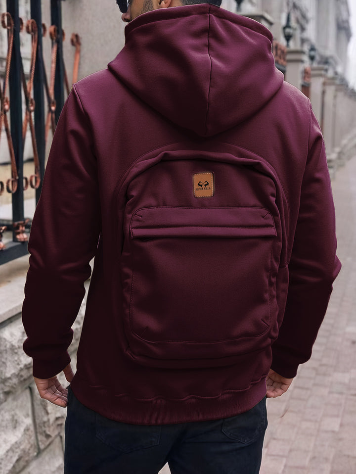 Herren Lässiger Kapuzenpullover mit praktischen Taschen Echo Archiv