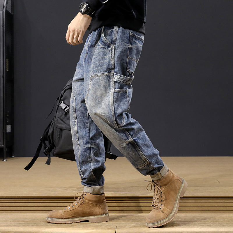 Herren Bequeme Cargo-Jeans Echoarchiv