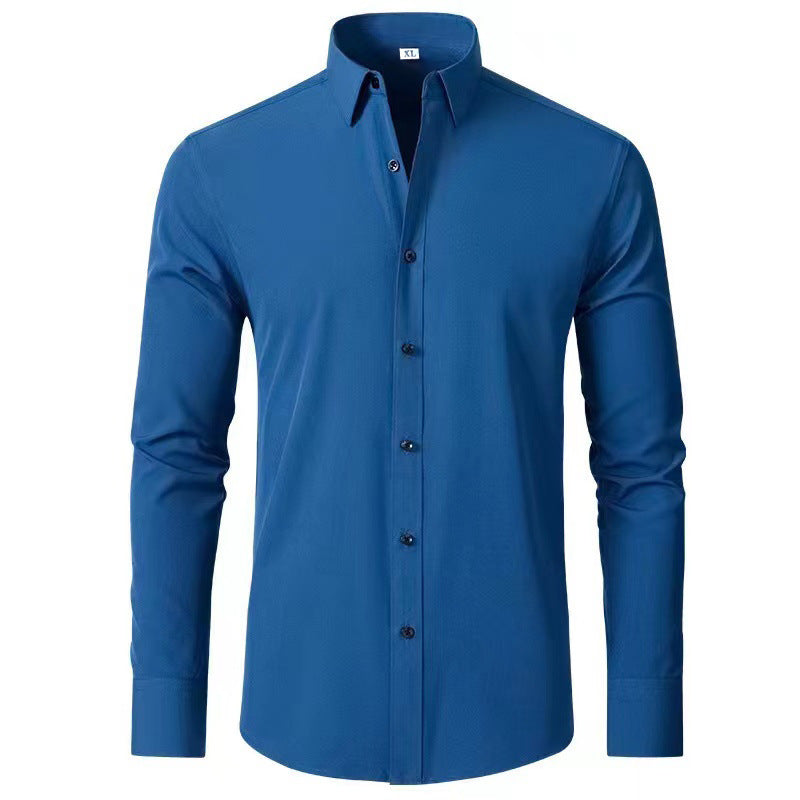 Herren Langarmhemd mit elegantem Schnitt und stilvollen Knopfdetails Echoarchiv