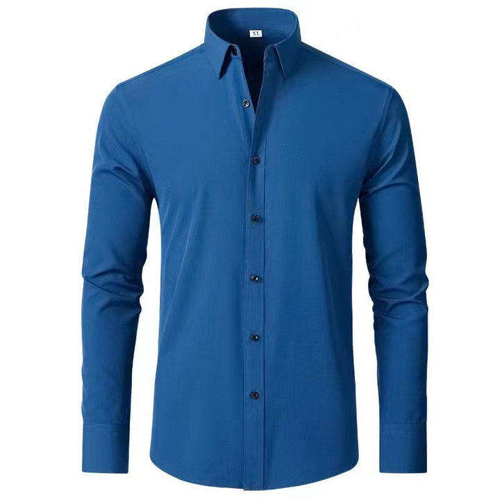 Herren Langarmhemd mit elegantem Schnitt und stilvollen Knopfdetails Echoarchiv