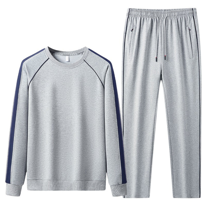 Herren Freizeit-Trainingsanzug-Set aus weichem Jersey mit Raglanärmeln & elastischem Kordelbund Echoarchiv