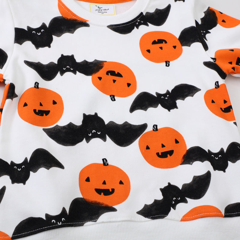 Mädchen Sweatshirt mit niedlichem Halloween-Motiv Echo Archiv