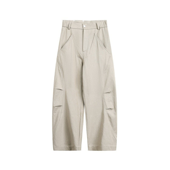 Unisex Weite Cropped-Cargohose mit hoher Taille und Utility-Taschen Echo Archiv