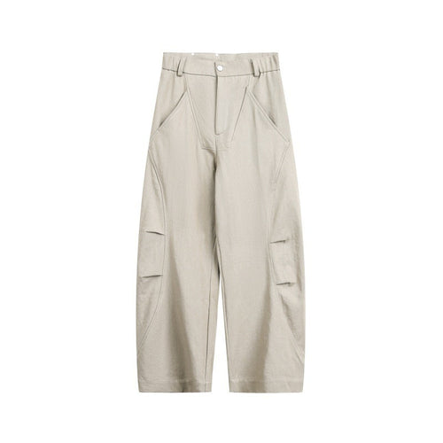 Unisex Weite Cropped-Cargohose mit hoher Taille und Utility-Taschen Echo Archiv