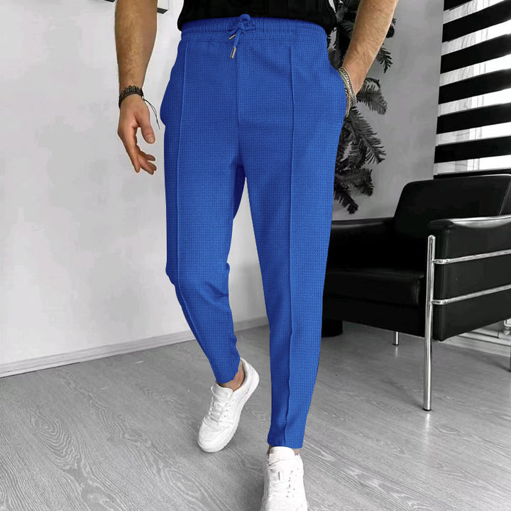 Herren moderne Casual-Hose mit elegantem Design und elastischem Bund Echoarchiv
