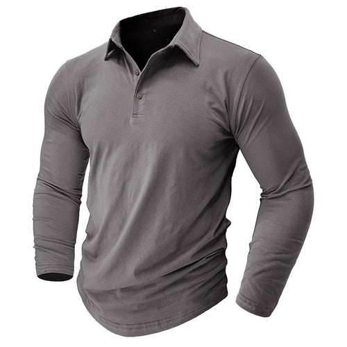 Herren Langarm Poloshirt mit hochwertiger Baumwolle und elegantem Schnitt Echoarchiv