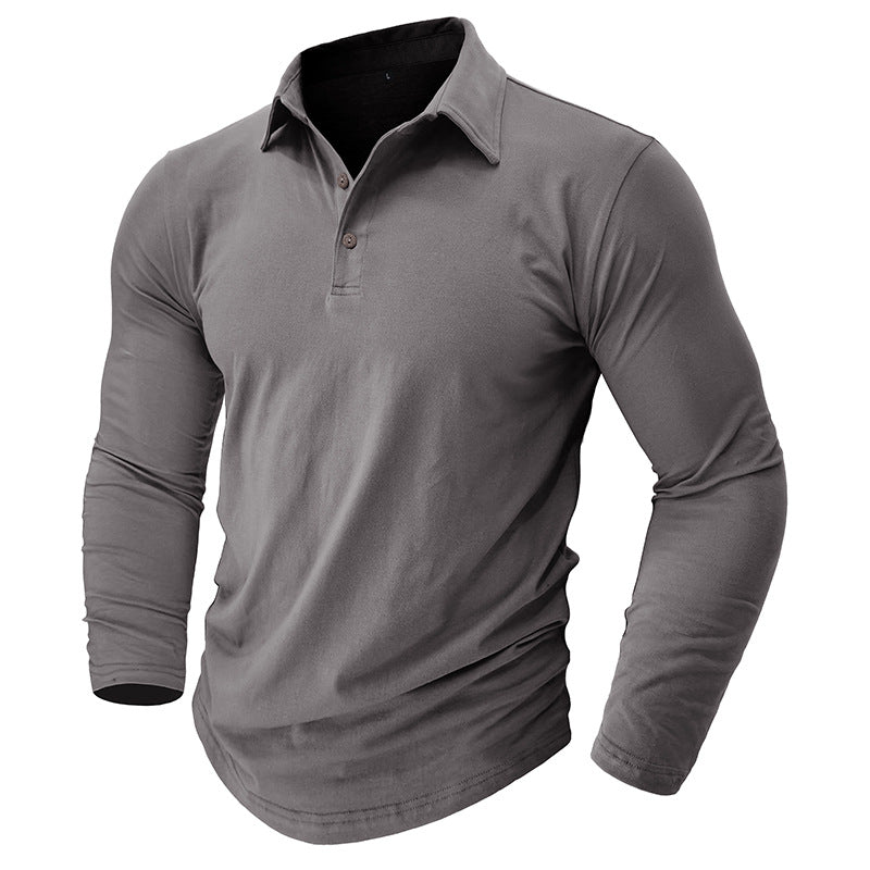 Herren Sportliches Langarm-Polohemd mit hochwertiger Baumwollmischung Echoarchiv