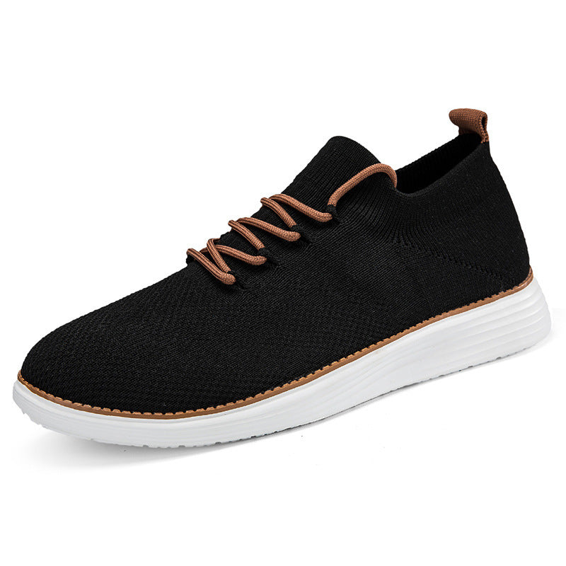 Herren nan elastischer Strick-Sneaker im Sockenschnitt mit gepolstertem Komfortfußbett, flexibler Leichtlaufsohle und dekorativer Schnürung Echo Archiv
