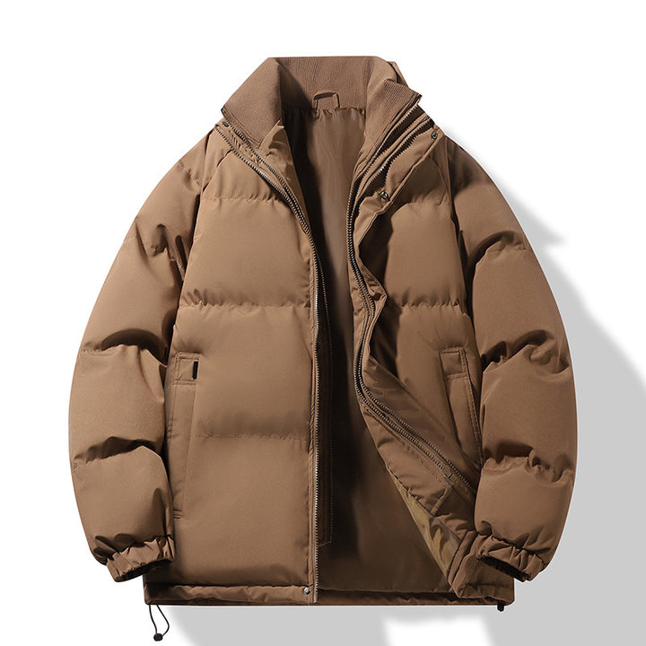 Herren Modische Thermo‑Wattierte Kurzjacke im Boxy‑Schnitt mit Rippenkragen Echo Archiv
