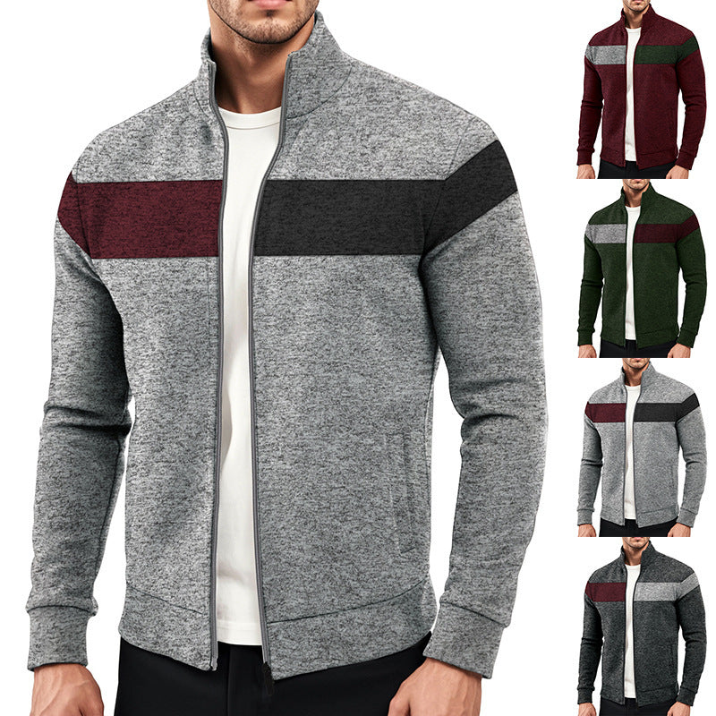 Herren sportliche Jacke mit innovativen Kontraststreifen Echoarchiv