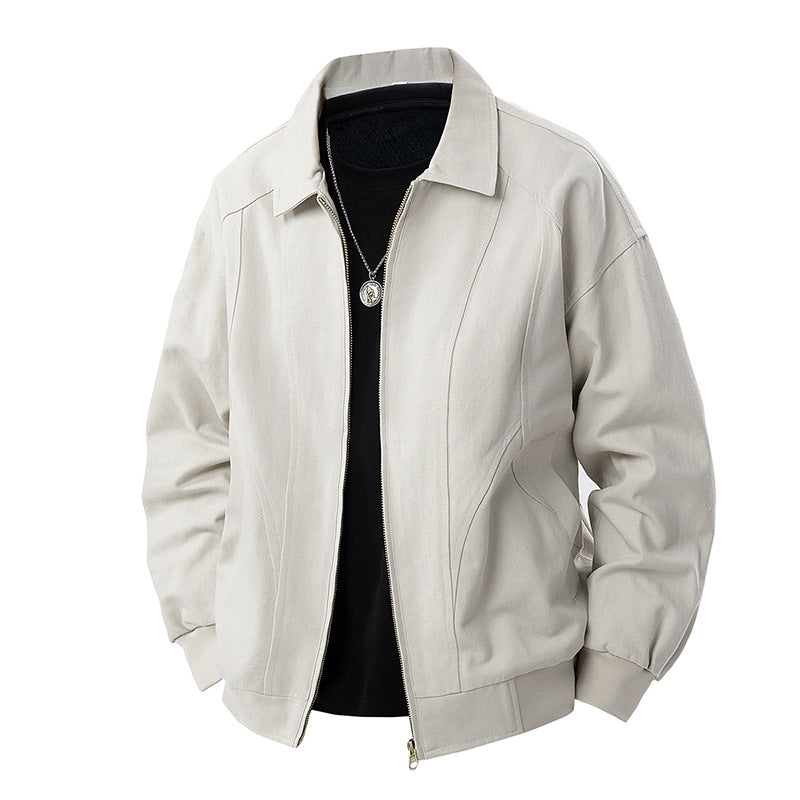 Herren Moderner Blouson mit Hemdkragen, Zwei‑Wege‑Reißverschluss und dezenter Teilungsnaht Echo Archiv
