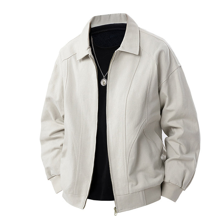 Herren Moderner Blouson mit Hemdkragen, Zwei‑Wege‑Reißverschluss und dezenter Teilungsnaht Echo Archiv