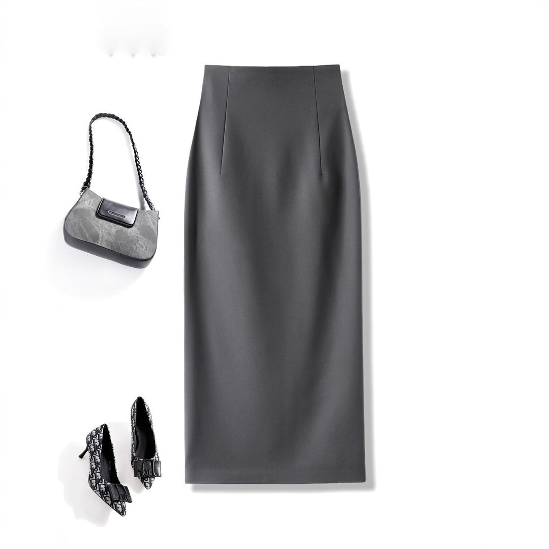 Damen Eleganter Midirock mit Raffungen Echoarchiv