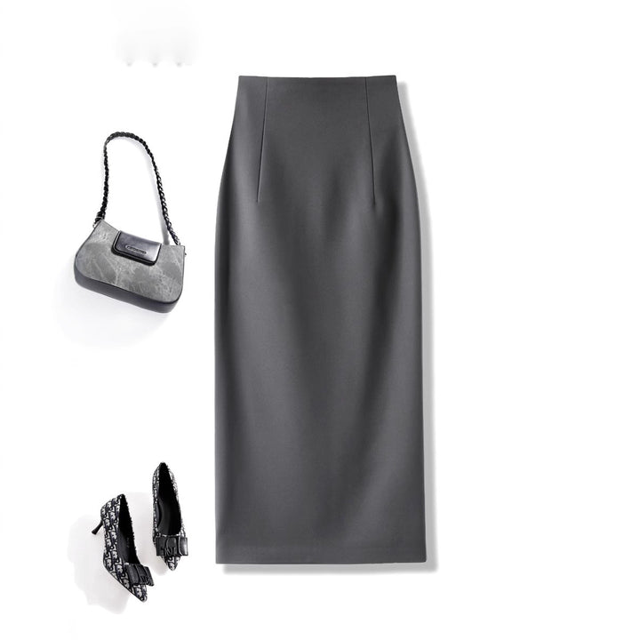 Damen Eleganter Midirock mit Raffungen Echoarchiv