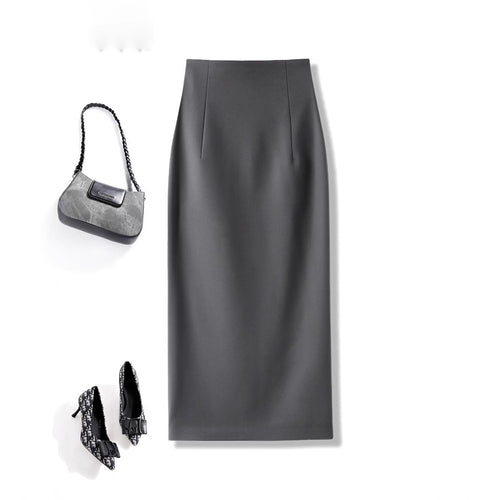 Damen Eleganter Midirock mit Raffungen Echoarchiv