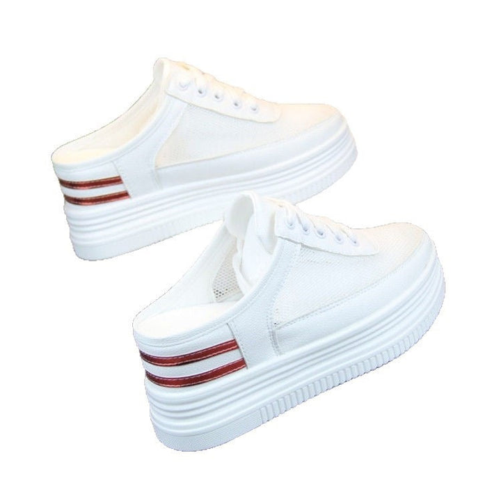 Damen Sneakers mit hoher Plateausohle und eleganter Riemchenverarbeitung Echo Archiv