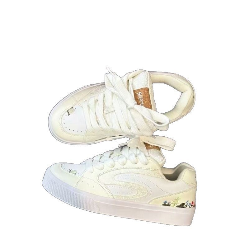 Damen Sportliche Sneakers mit tierischen Motiven und atmungsaktiver Oberflächenstruktur Echo Archiv