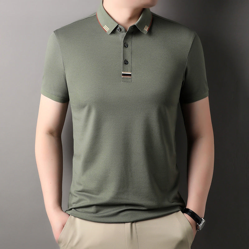 Herren Poloshirt mit strukturierter Piqué-Oberfläche und eleganten Kontrastdetails Echoarchiv