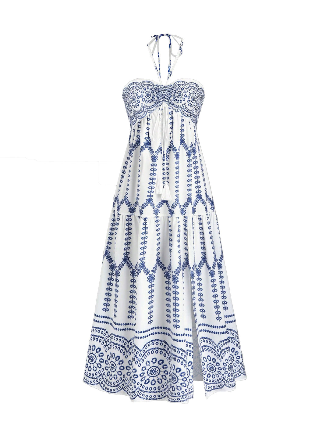 Damen Boho Maxikleid mit Trägern Echo Archiv