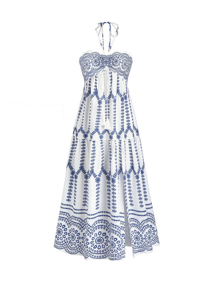 Damen Boho Maxikleid mit Trägern Echo Archiv