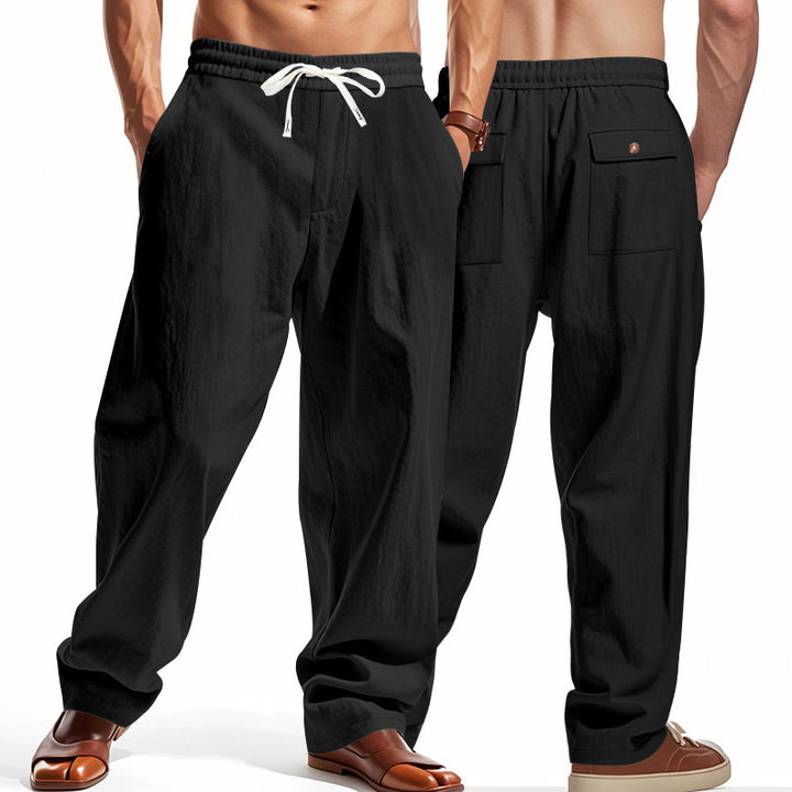 Herren komfortable Freizeithose mit elastischem Bund und praktischen Taschen Echoarchiv