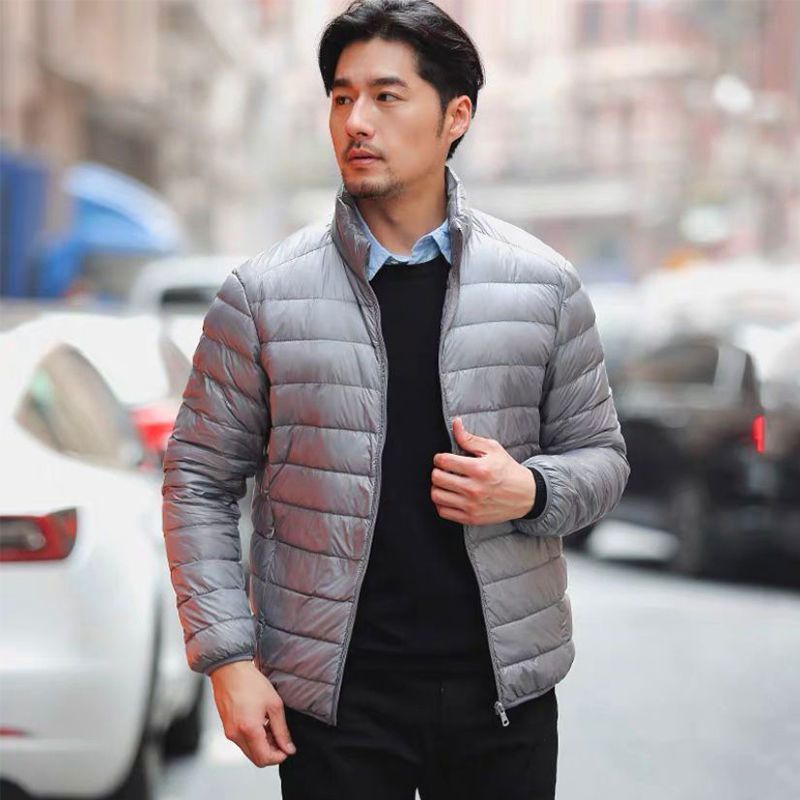 Herren Ultraleichte gesteppte Kapuzenjacke mit windabweisender Hülle und Kompaktpackfunktion Echoarchiv