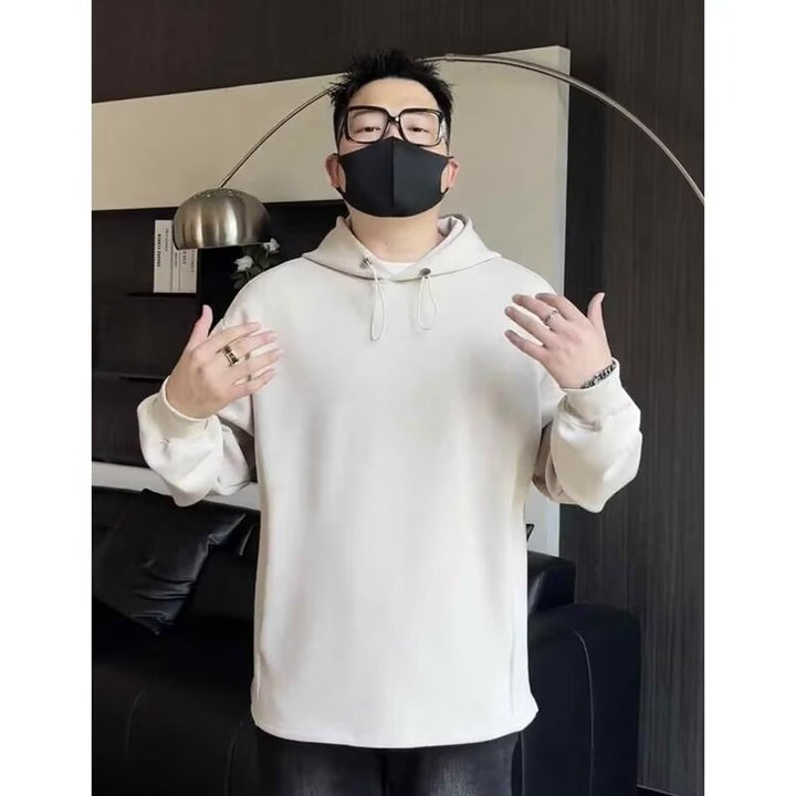 Herren Oversized Kapuzenpullover mit Dropped-Shoulder, schwerer Baumwollmischung und minimalistischer Silhouette Echoarchiv