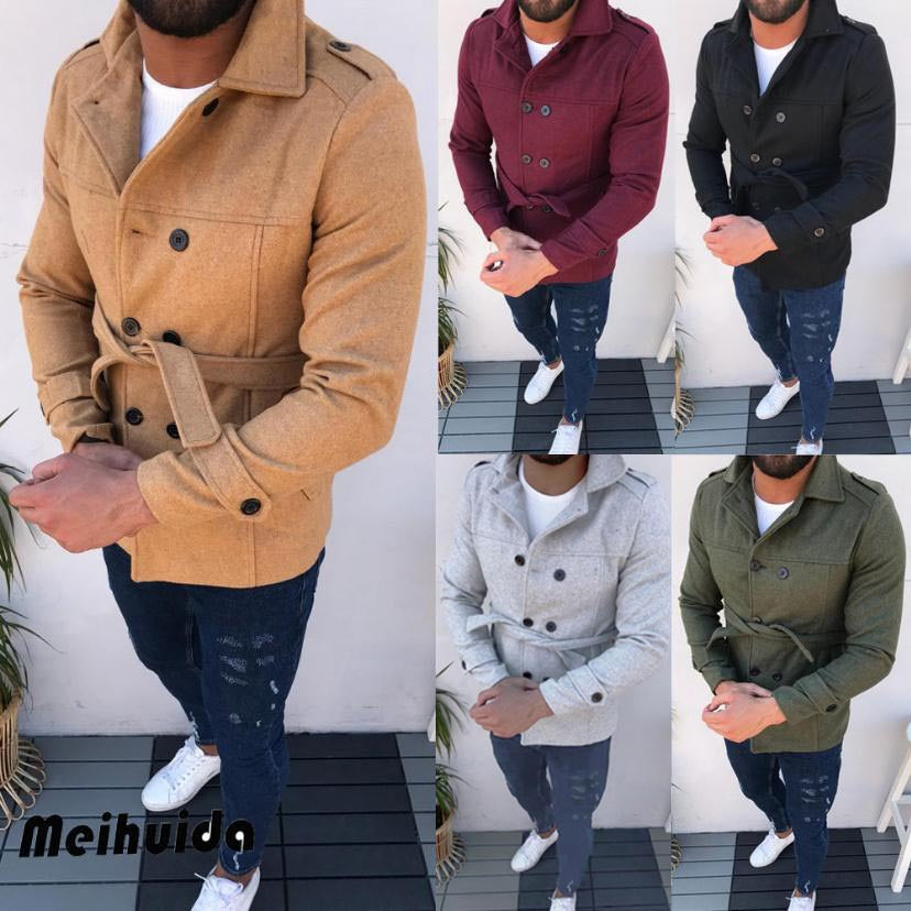 Herren Mantel mit doppelter Knopfreihe Echoarchiv