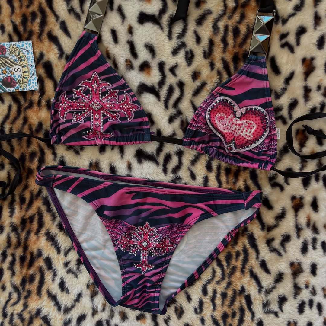Damen Triangel-Bikini mit Verzierungen Echo Archiv