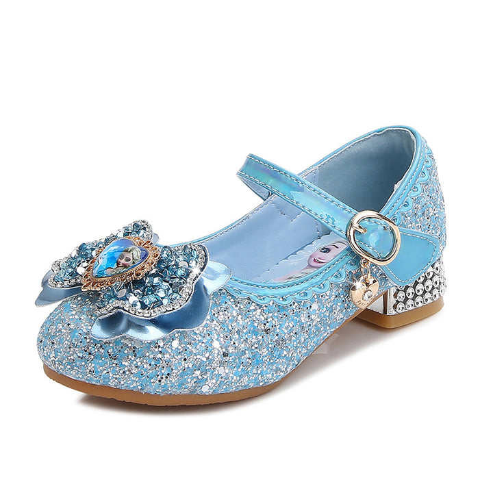 Mädchen Festliche Glitzer Ballerinas mit Blumenapplikation Echo Archiv