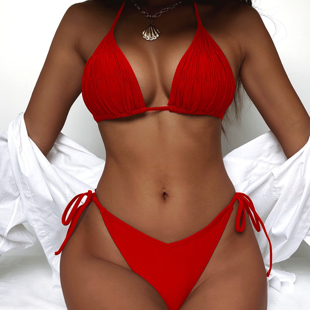 Damen Triangel-Bikini mit feinem Rüschendetail Echo Archiv