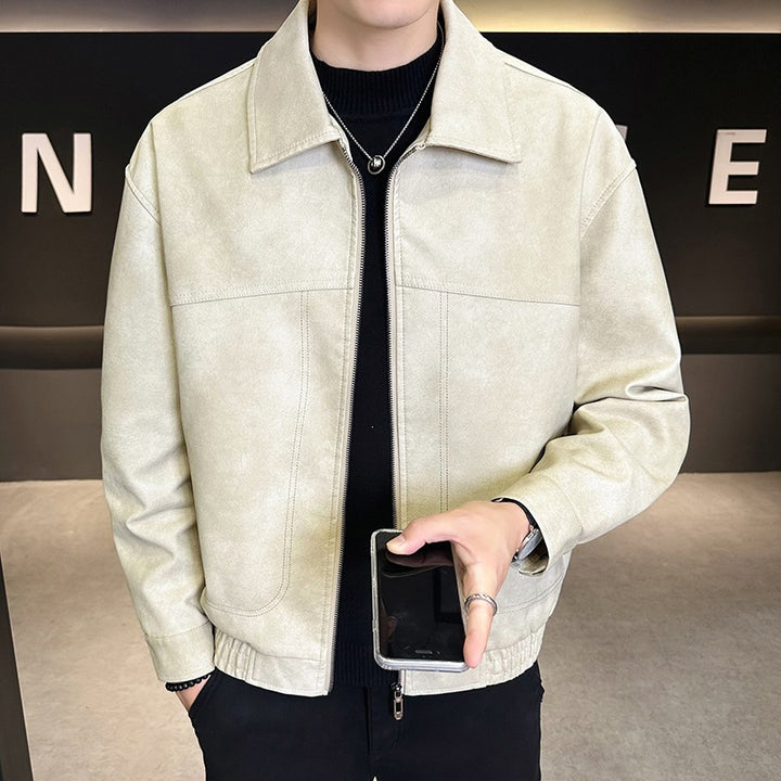 Herren Modische Jacke im Lederlook Echo Archiv