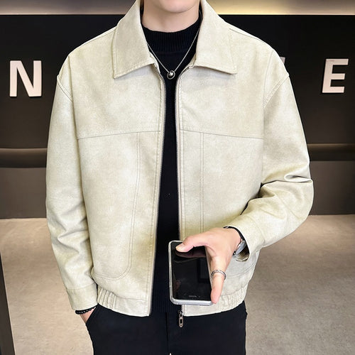 Herren Modische Jacke im Lederlook Echo Archiv