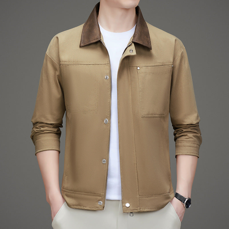 Herren Freizeitjacke im minimalistischen Design mit praktischen Taschen Echoarchiv