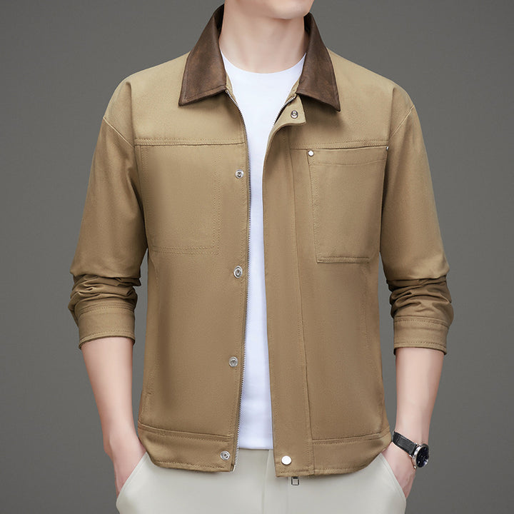 Herren Freizeitjacke im minimalistischen Design mit praktischen Taschen Echoarchiv