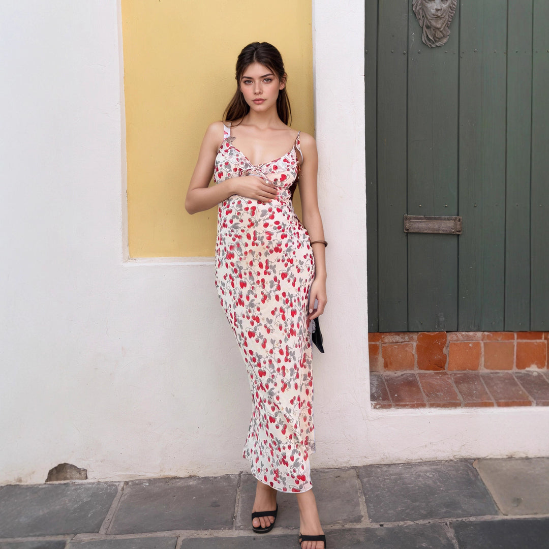 Damen Sommerliches Neckholderkleid mit floralem Muster Echo Archiv