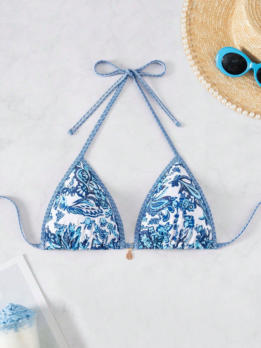 Damen Leopardenmuster Bikini-Set mit verstellbaren Trägern Echo Archiv
