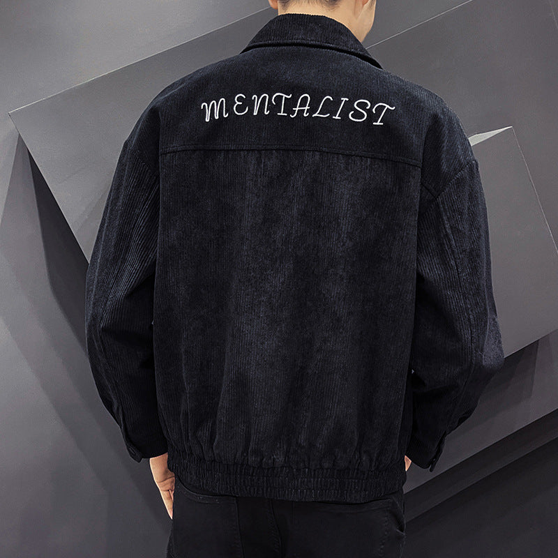 Herren lässige Hemdjacke aus cordartigem Material Echoarchiv