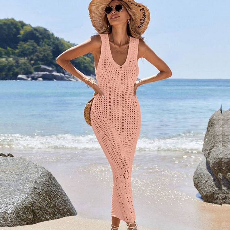 Damen gehäkeltes Sommer-Maxikleid Echo Archiv
