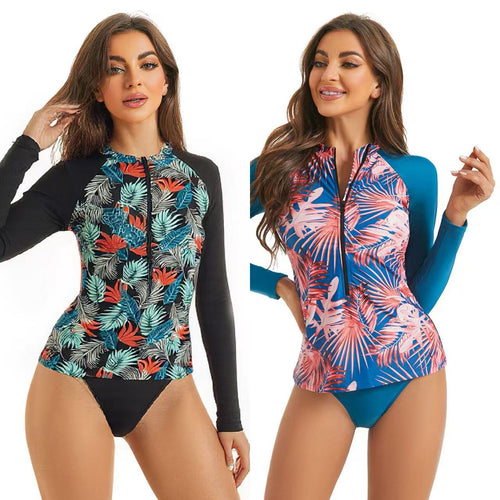 Damen Langarm UV-Schutz Rashguard Echo Archiv