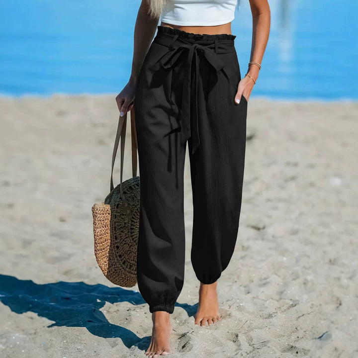 Damen Weite, lässige Strandhose Echo Archiv