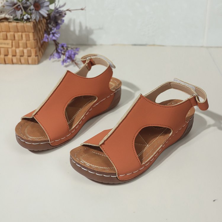 Damen Sportlich-elegante Komfort-Sandalen mit gepolstertem Fußbett und verstellbaren Klettverschlüssen – Sorelia