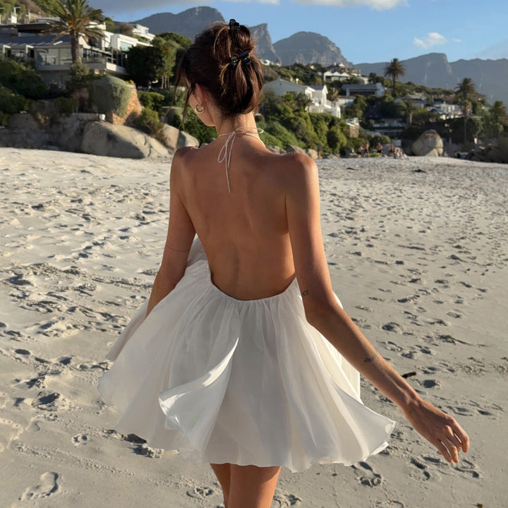 Damen luftiges Maxikleid mit eleganter Schnürung Echo Archiv