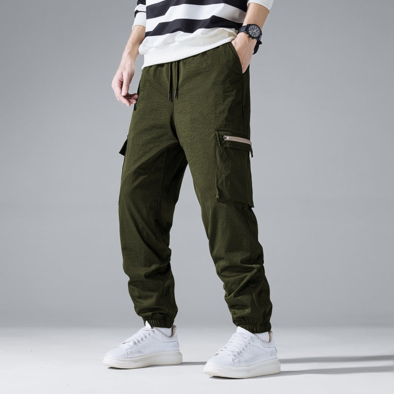 Herren Multifunktionale Cargo-Jogginghose mit Klapp‑ und Gurt-Details Echo Archiv